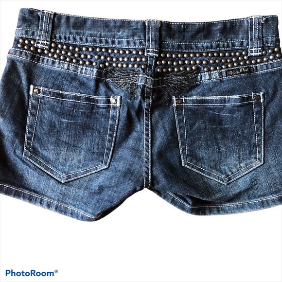 Rock and roll cowgirl Houston Texans shorts - Picture 2 of 9